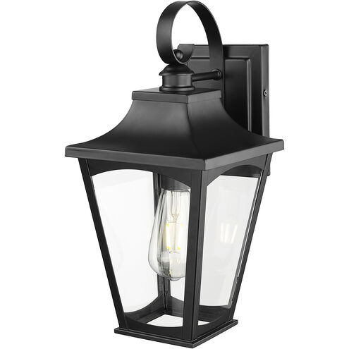 Curry 1 Light 16 inch Powder Coated Black Outdoor Wall Sconce